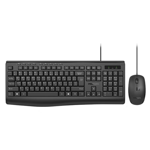 ErgoComfort™ Wired Keyboard with Media Keys and 2400 DPI Mouse
