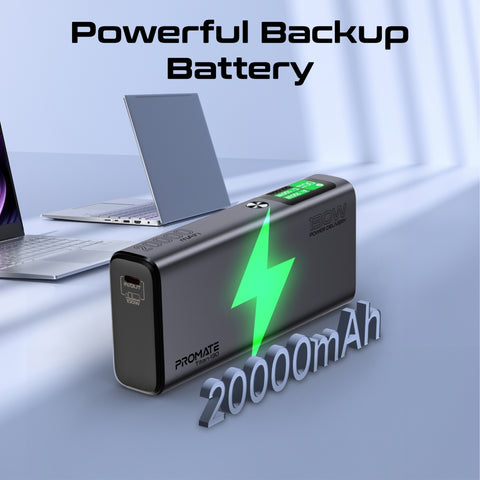 Sleek 130W Multi-Port Power Delivery Power Bank with TFT LCD Screen