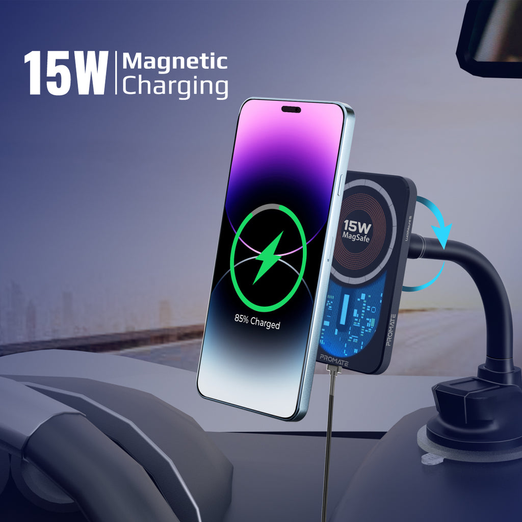 15W MagSafe Transparent Car Wireless Charger – Promate Technologies