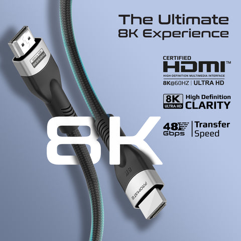Certified Ultra-High-Speed 8K@60Hz HDMI<sup>®</sup>  Cable