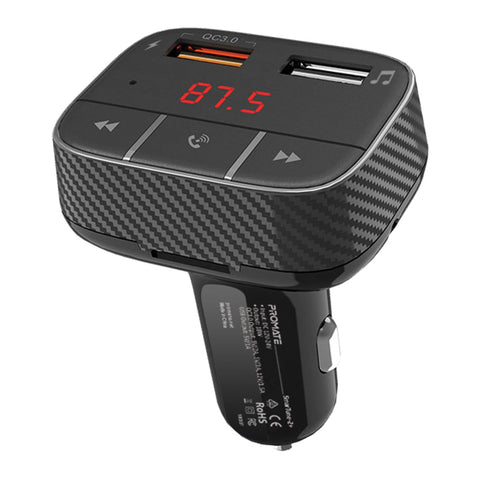 Car Wireless FM Modulator With Quick Charge 3.0 Port