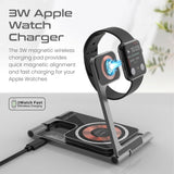 Ultra-Slim Transparent Foldable 15W MagSafe compatible Wireless Charging Station