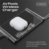 Ultra-Slim Transparent Foldable 15W MagSafe compatible Wireless Charging Station