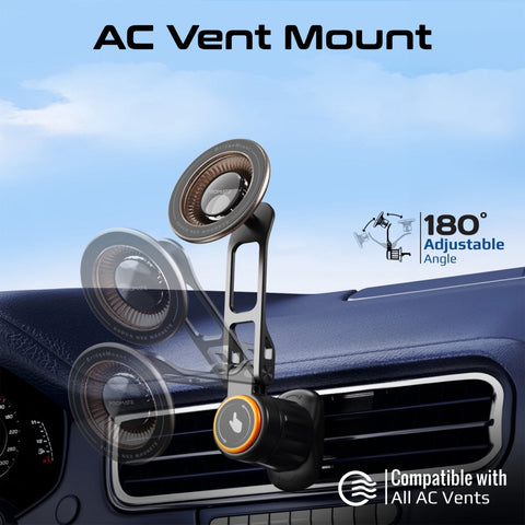 MagGrip™ 360° Rotatable Smartphone Holder AC Vent Mount