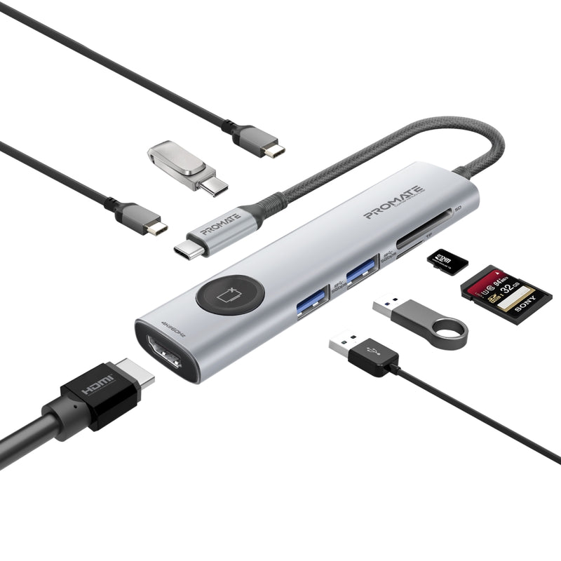 4K@60Hz Multi-Function High Speed USB-C Hub with Screen Privacy Button ...