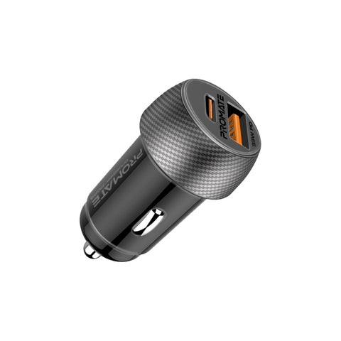 Ultra-Fast Dual Port Car Charger with 33W Power Delivery and QC 3.0