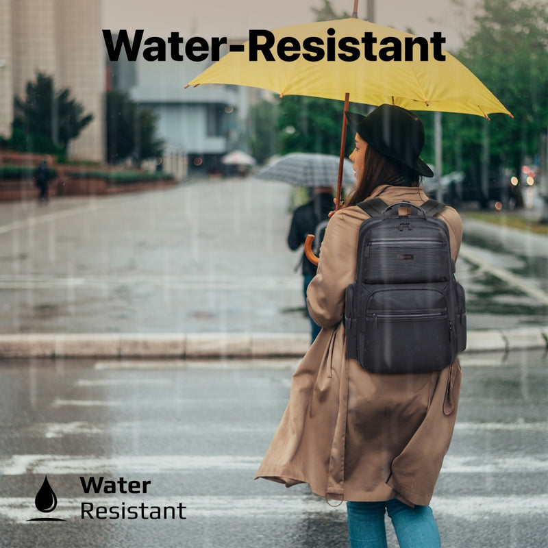 Heavy Duty Lightweight Backpack for 15.6” Laptops with Compartments