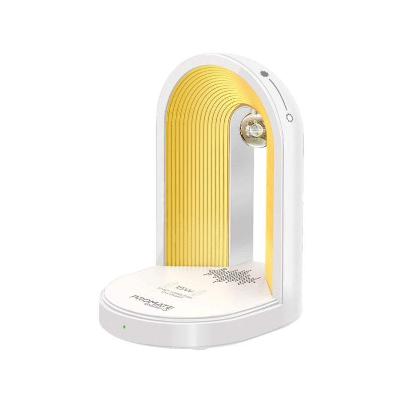 Multi-Functional LED Lamp Bluetooth Speaker with 15W Wireless Charger ...