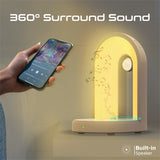 Multi-Functional LED Lamp Bluetooth Speaker with 15W Wireless Charger