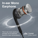 Ergonomic In-Ear USB-C Wired Mono Earphone