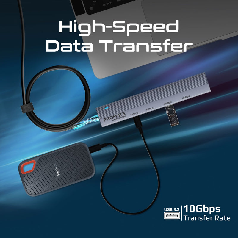Multi-Port 10Gbps USB-C Data Hub – Promate Technologies
