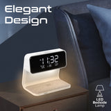 Multi-Function LED Alarm Clock with 15W Wireless Charger