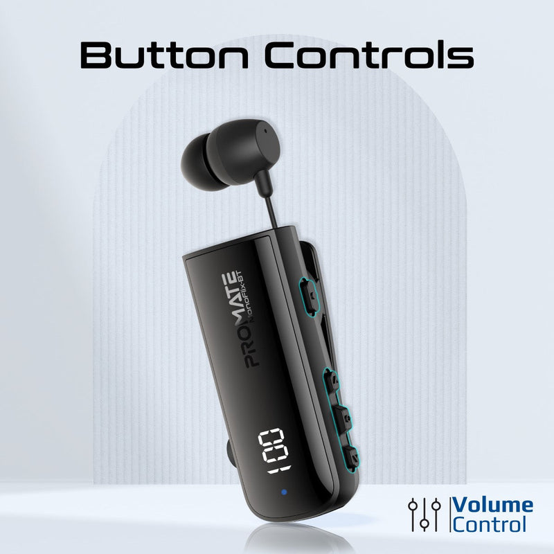 Dynamic High-Definition Bluetooth 5.3 Retractable Mono ENC Earphone