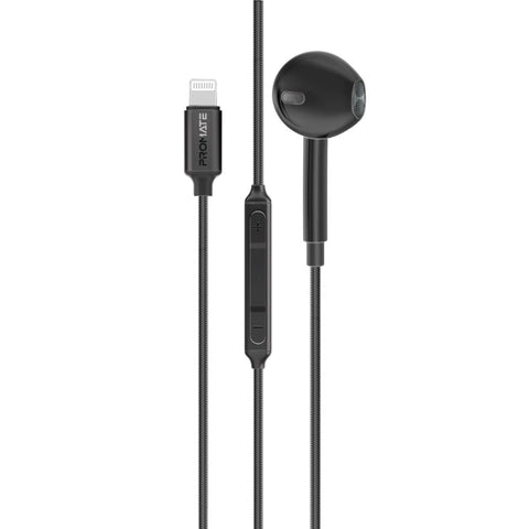 MFI Certified Ergonomic In-Ear Wired Mono Earphone with Lightning Connector