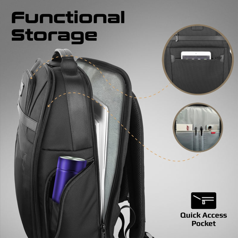 SecureStorage 15.6” Laptop Backpack with Multiple Compartments ...