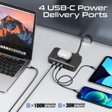 GaNFast™ 100W Power Delivery Charging Station with 15W Wireless Charger