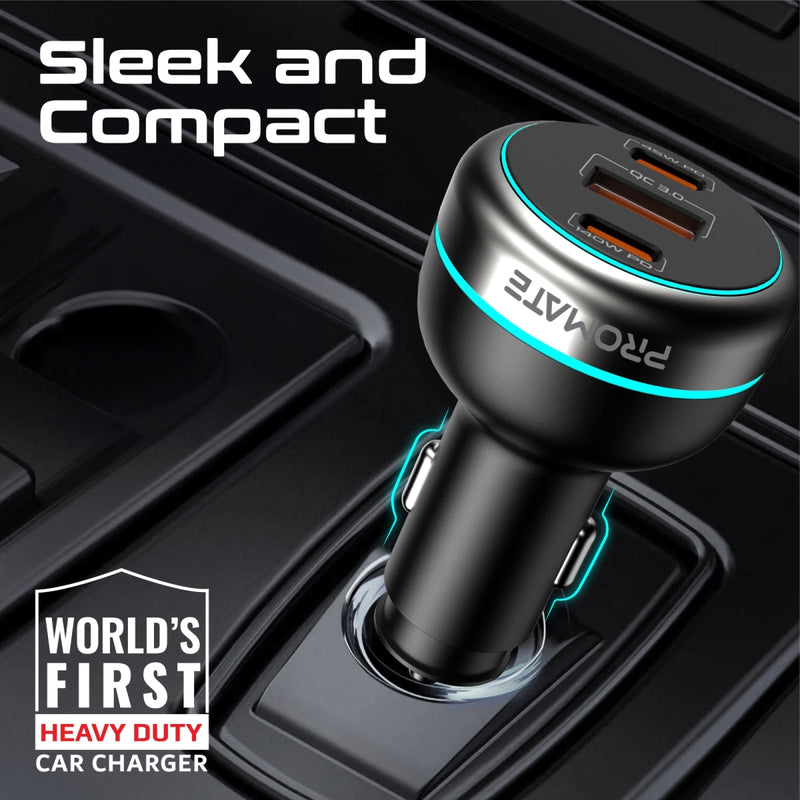 230W RapidCharge™ Car Charger with Dual Power Delivery and Quick Charge Ports