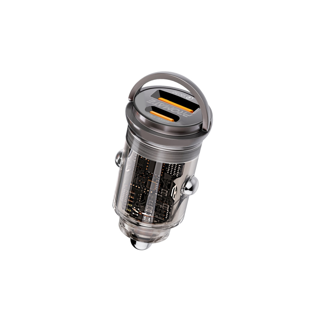 65W RapidCharge™ Transparent Mini Car Charger with Power Delivery & QC ...