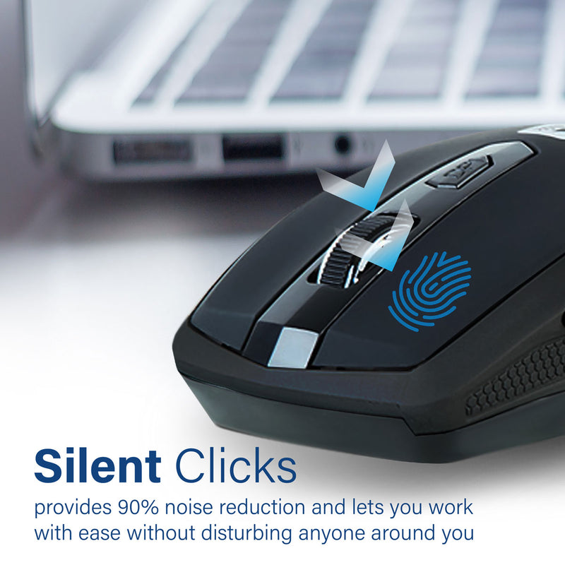 Silent Switch Streamlined Wireless Mouse – Promate Technologies