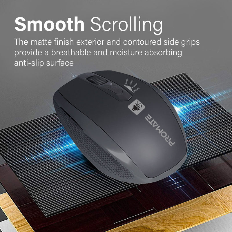 Silent Switch Streamlined Wireless Mouse – Promate Technologies