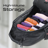 Large Capacity Trolley Bag with Multiple Compartments for 15.6” Laptops