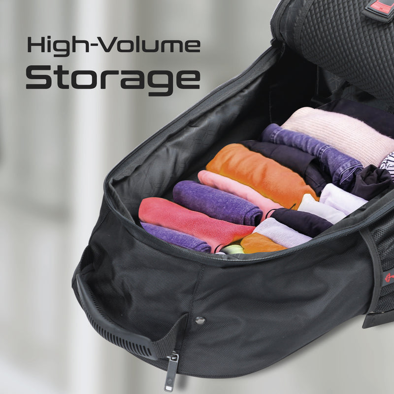 Large Capacity Trolley Bag with Multiple Compartments for 15.6” Laptops