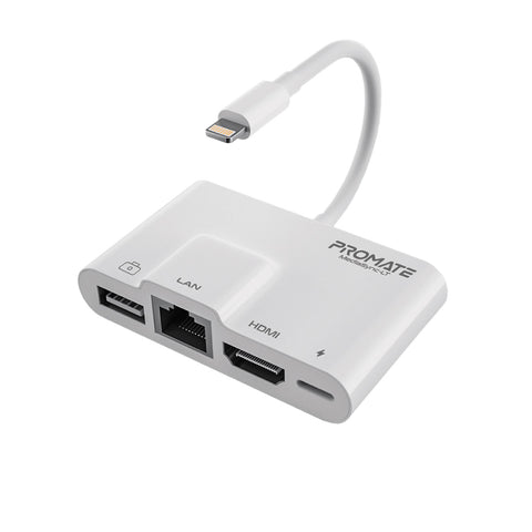 4-in-1 Multimedia Hub with Lightning Connector