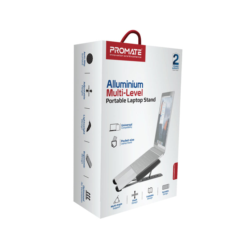 Alluminium Multi-Level Portable Laptop Stand – Promate Technologies