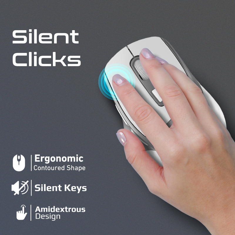 Samrt Mouse 2.4GHz Ergonomic 2200 DPI Silent Click Wireless Mouse – Promate ...