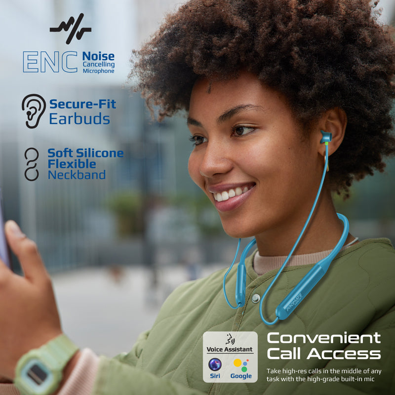 High-Definition ANC Wireless Neckband Earphones – Promate Technologies