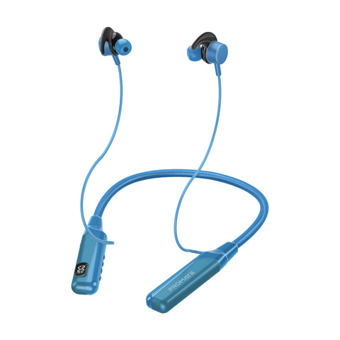 Promate Laboca-Pro Auriculares Inalámbricos Plegables Bluetooth 5.3  Micrófono Cable Aux Blanco, PcC