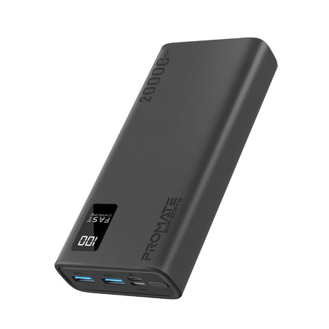 20000mAh Compact Smart Charging Power Bank with Dual USB-A & USB-C Output