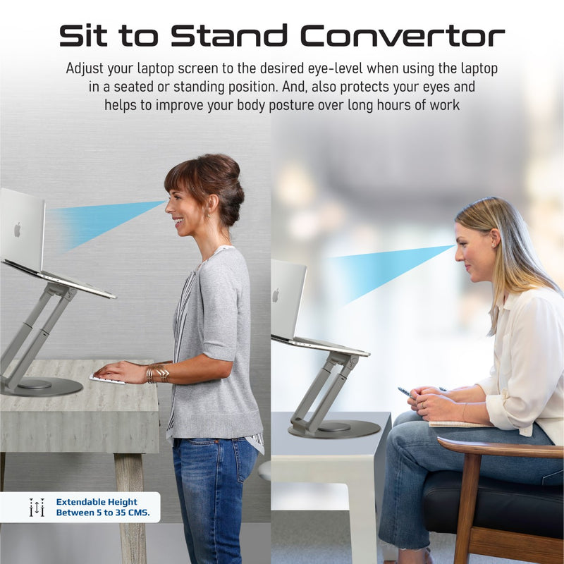 Ergonomic Multi-Level Aluminium Laptop Stand – Promate Technologies