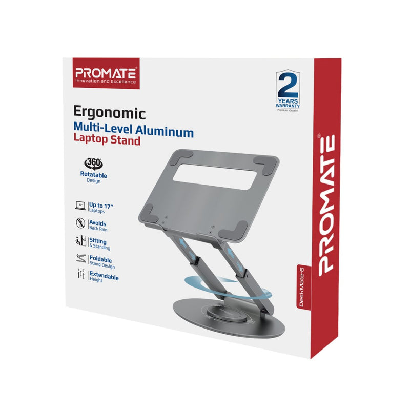 Ergonomic Multi-Level Aluminium Laptop Stand – Promate Technologies