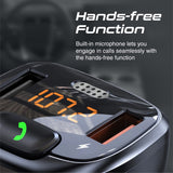FM Transmitter Kit with Handsfree & Quick Charge 3.0