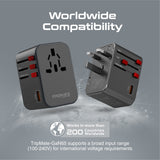 65W Power Delivery GaNFast™ Travel Adapter