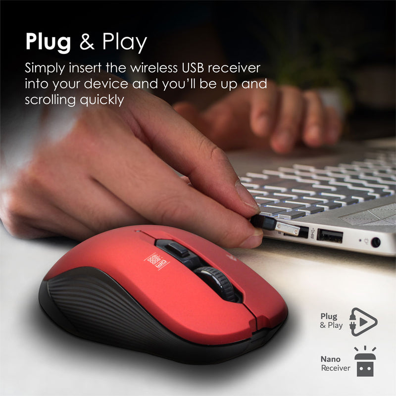 Optical Tracking Wireless Ergonomic Mouse – Promate Technologies