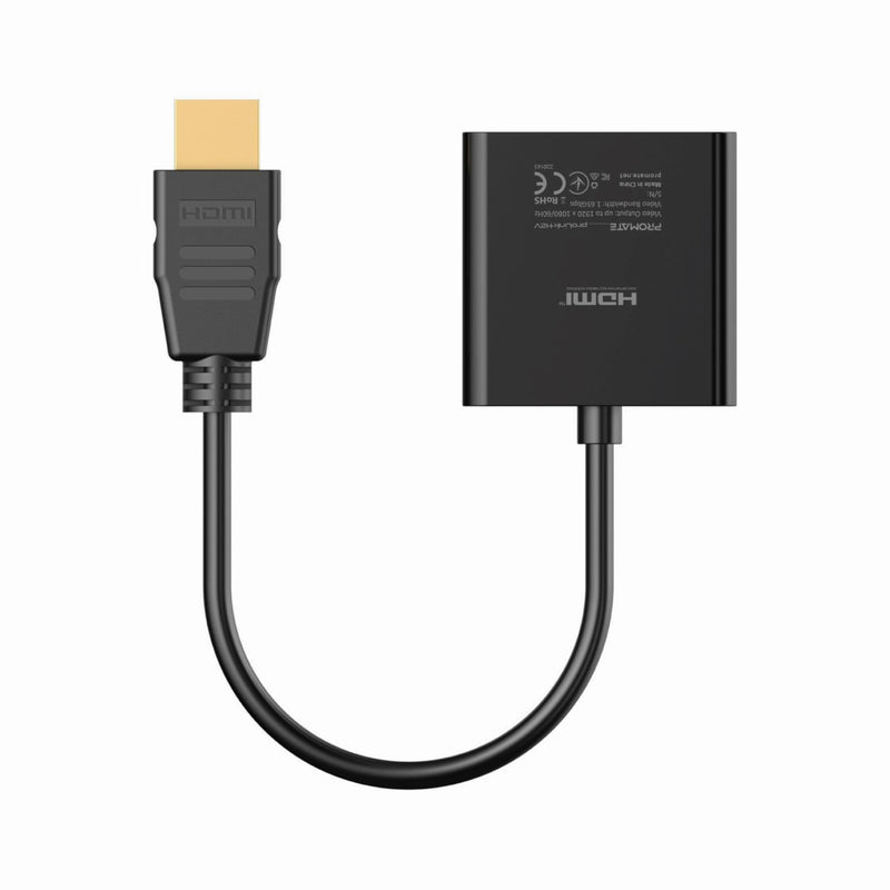 Adaptador HDMI a 2 HDMI Doble 4K Promate MediaSplit H2 - Black — Cover  company