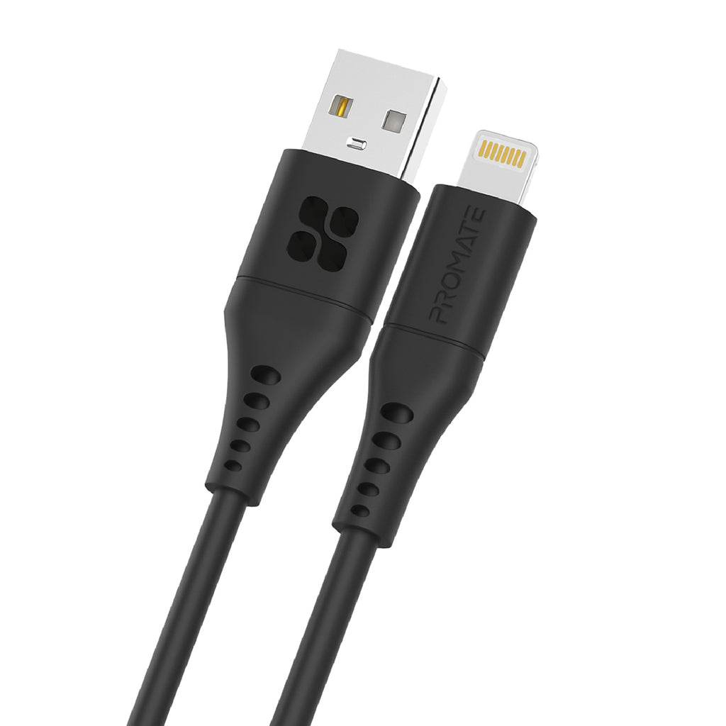 Ultra-Fast USB-A to Lightning Soft Silicon cable – Promate Technologies