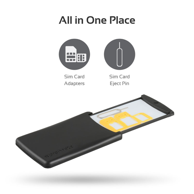 Universal Mobile SIM & Memory Cards Storage Box with SIM Removal Pin ...