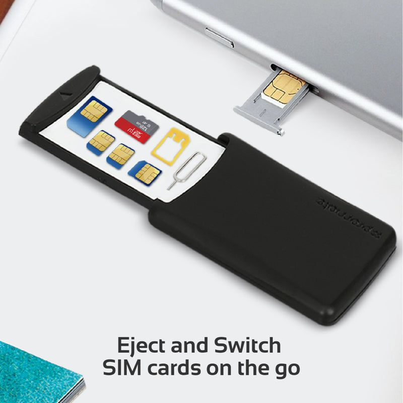 Universal Mobile SIM & Memory Cards Storage Box with SIM Removal Pin ...