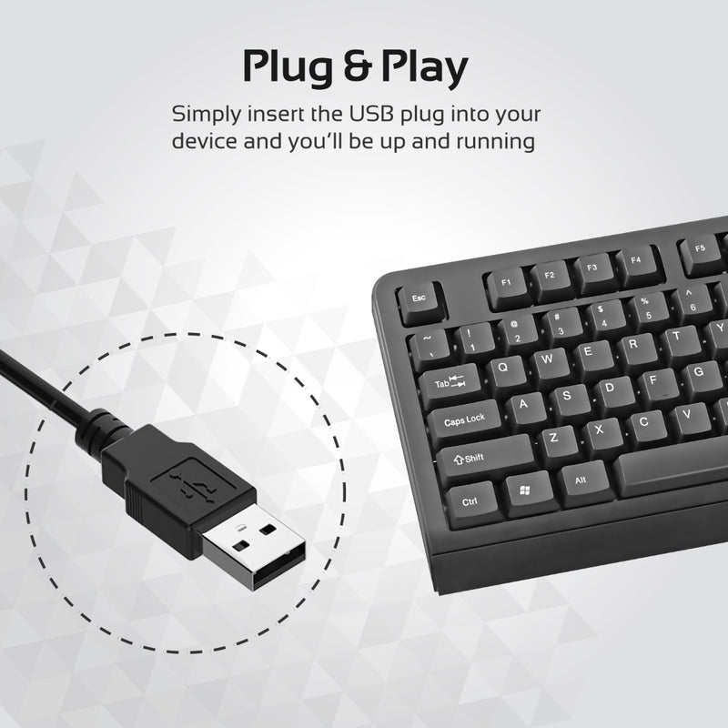 Easyclick Keyboard Professional Ergonomic Wired Keyboard – Promate Technologies
