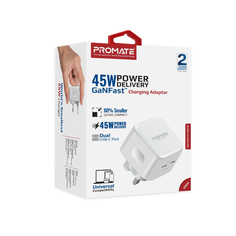 45W Power Delivery GaNFast™ Charging Adapter
