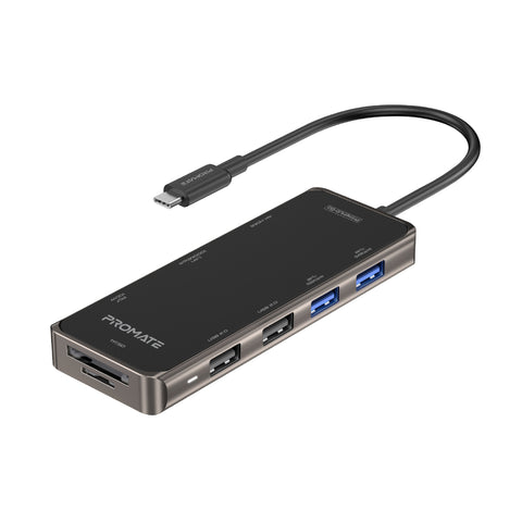 Compact Multiport USB-C Hub with 100W Power Delivery