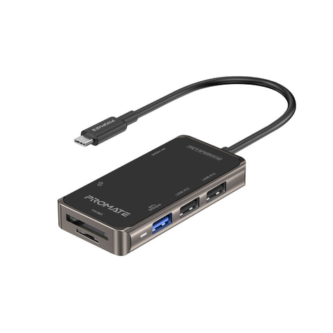 8-in 1 Transparent Ultra-Fast Multiport USB-C Hub with 100W Power Deli ...