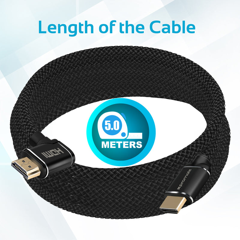 Câble HDMI PROMATE ProLink4K2-500 Universel UltraHD 4K, Connecteur Plaqué  or, 5m Noir - Câbles et adaptateurs - Périphériques PC - Technologie - Tous  ALL WHAT OFFICE NEEDS